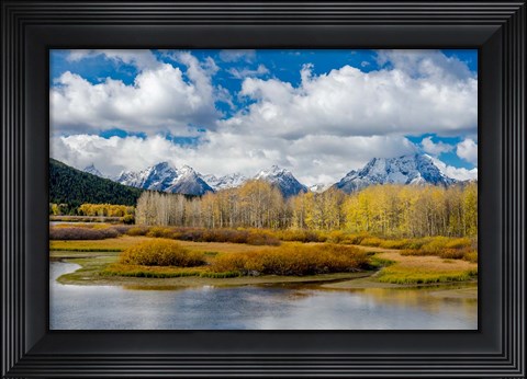 Framed Grand Teton National Park Panorama, Wyoming Print