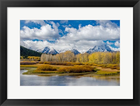 Framed Grand Teton National Park Panorama, Wyoming Print