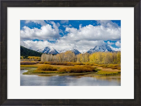 Framed Grand Teton National Park Panorama, Wyoming Print