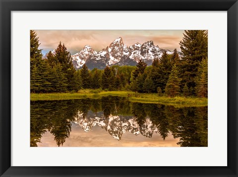 Framed Schwabacher Landing At Sunrise, Wyoming Print