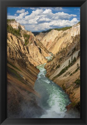 Framed Yellowstone River, Wyoming Print