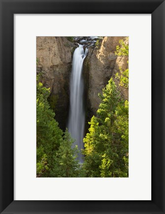 Framed Tower Falls, Yellowstone National Park, Wyoming Print