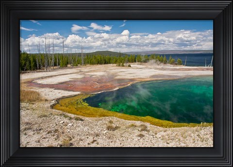 Framed Abyss Pool, West Thumb Geyser Basin, Wyoming Print