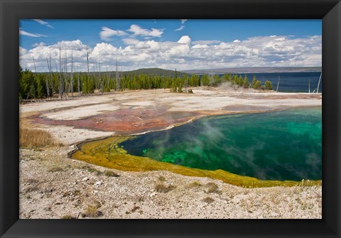 Framed Abyss Pool, West Thumb Geyser Basin, Wyoming Print