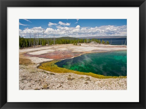 Framed Abyss Pool, West Thumb Geyser Basin, Wyoming Print