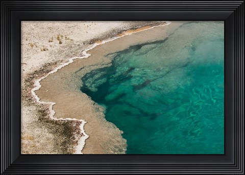 Framed Black Pool, West Thumb Geyser Basin, Wyoming Print