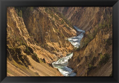 Framed Yellowstone River Landscape, Wyoming Print