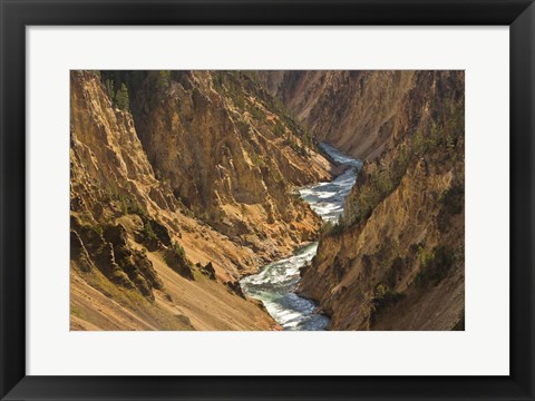 Framed Yellowstone River Landscape, Wyoming Print