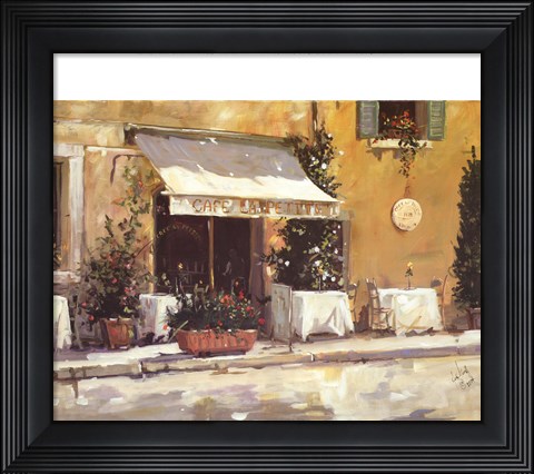 Framed Café La Petite Print