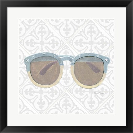 Framed Must Have Fashion I Gray White Print