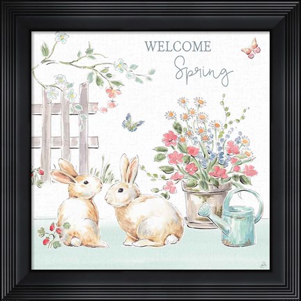 Framed Springtime V Print