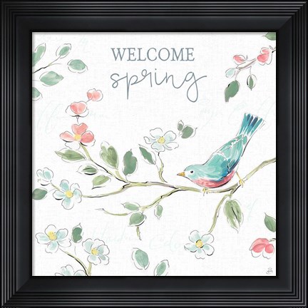 Framed Springtime III Print