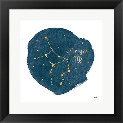 Framed Horoscope Virgo Print