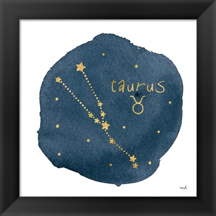Framed Horoscope Taurus Print