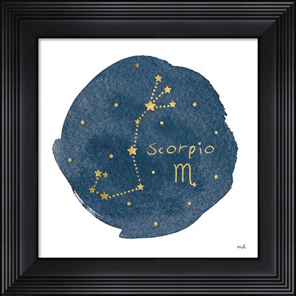 Framed Horoscope Scorpio Print
