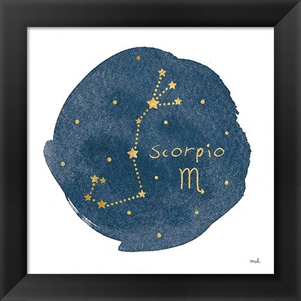 Framed Horoscope Scorpio Print