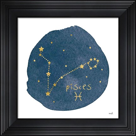 Framed Horoscope Pisces Print