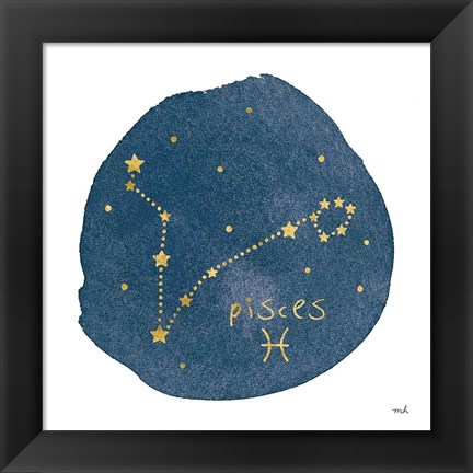 Framed Horoscope Pisces Print