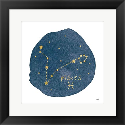 Framed Horoscope Pisces Print