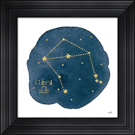 Framed Horoscope Libra Print