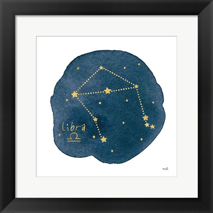 Framed Horoscope Libra Print