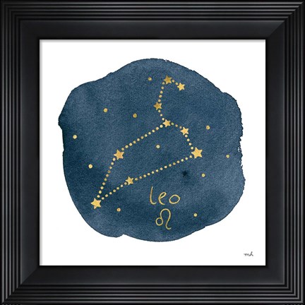 Framed Horoscope Leo Print