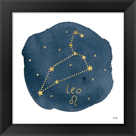 Framed Horoscope Leo Print