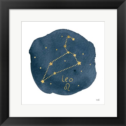 Framed Horoscope Leo Print