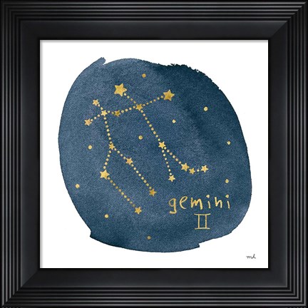 Framed Horoscope Gemini Print