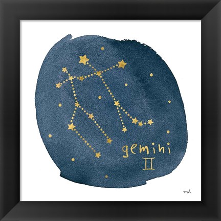 Framed Horoscope Gemini Print