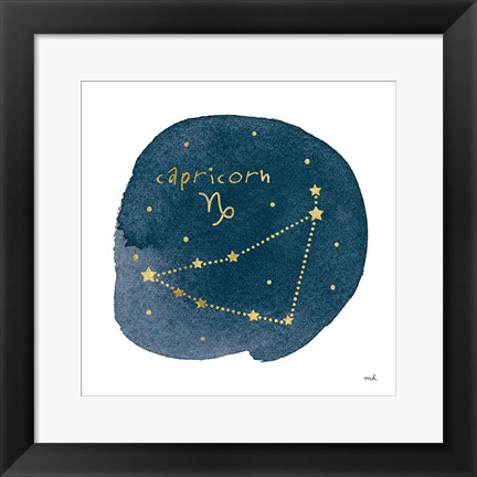 Framed Horoscope Capricorn Print