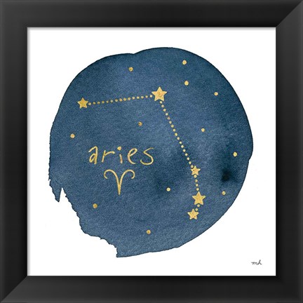 Framed Horoscope Aries Print