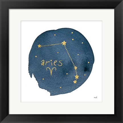 Framed Horoscope Aries Print