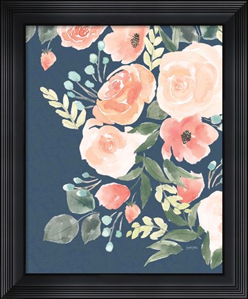 Framed Blooming Delight II Sage Print