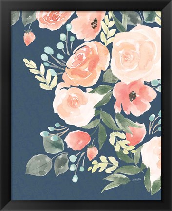 Framed Blooming Delight II Sage Print