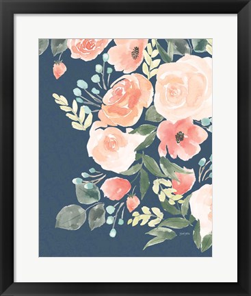 Framed Blooming Delight II Sage Print