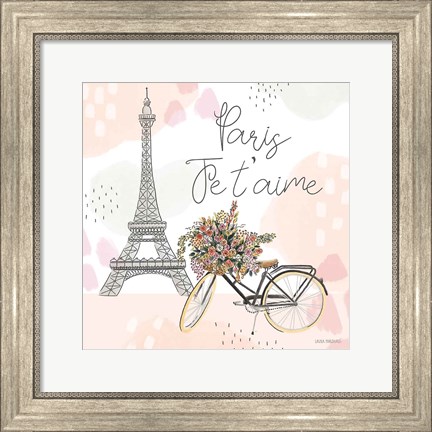 Framed Sweet Paris II Print