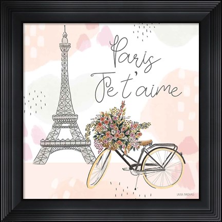 Framed Sweet Paris II Print