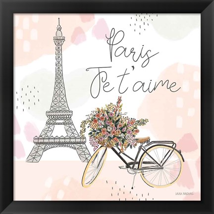 Framed Sweet Paris II Print