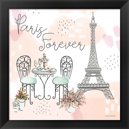 Framed Sweet Paris III Print