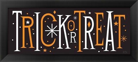 Framed Festive Fright Trick or Treat III Print