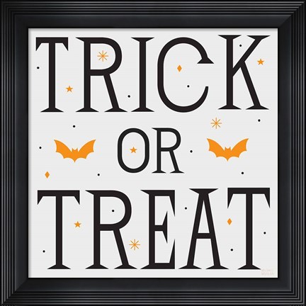 Framed Festive Fright Trick or Treat II Print