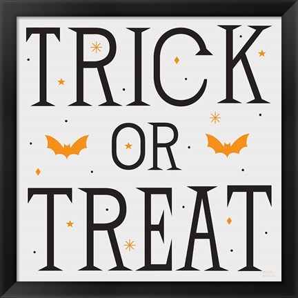 Framed Festive Fright Trick or Treat II Print