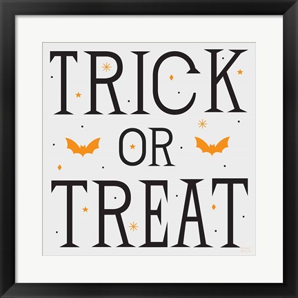 Framed Festive Fright Trick or Treat II Print