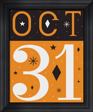 Framed Festive Fright October 31 I Print