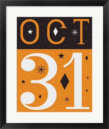 Framed Festive Fright October 31 I Print