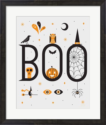 Framed Festive Fright Boo Print