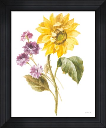 Framed Floursack Autumn III on White Print