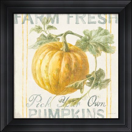 Framed Floursack Autumn V Print