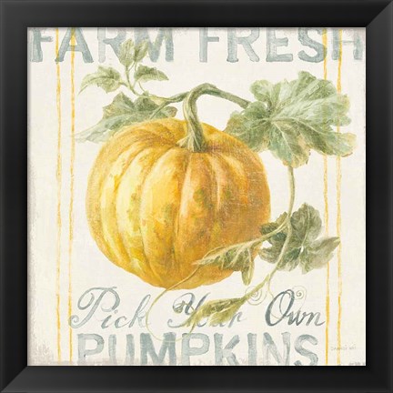 Framed Floursack Autumn V Print